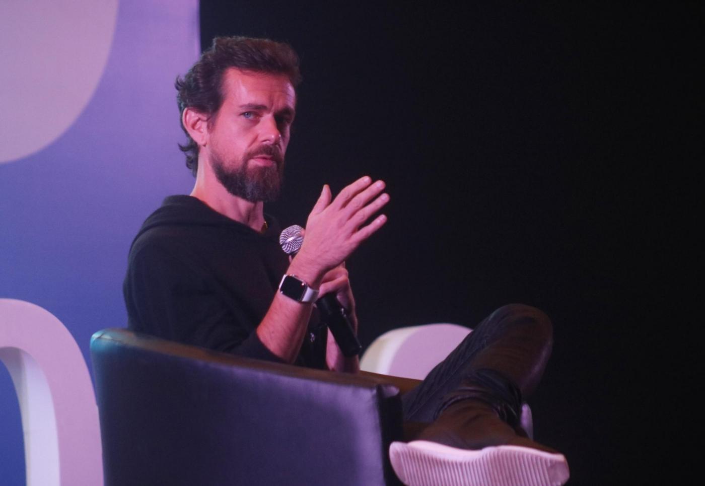 New Delhi: Twitter Co-founder and CEO Jack Dorsey addresses the students of IIT Delhi at the launch of a "youth initiative" on Nov 12, 2018. (Photo: IANS) by .