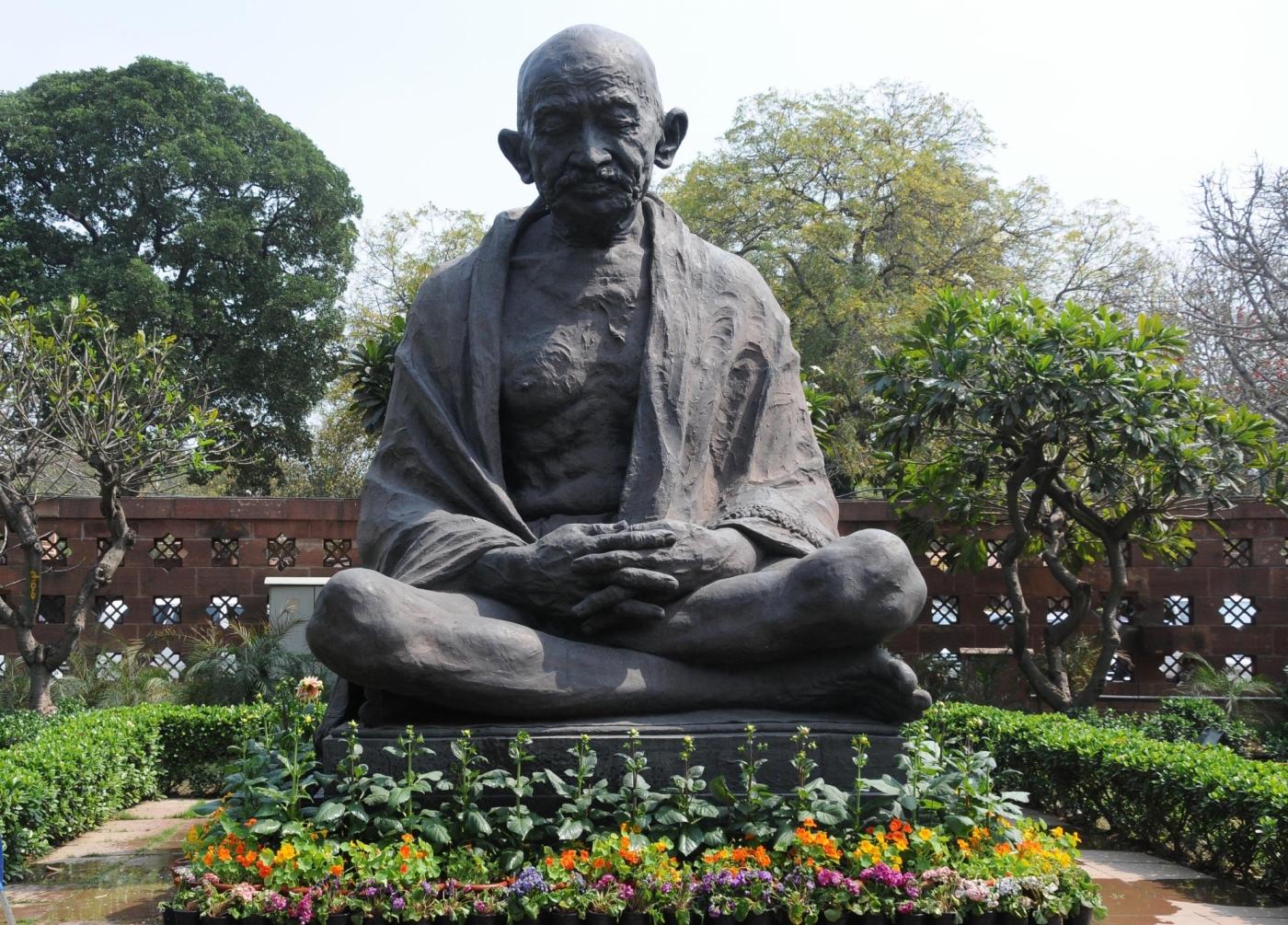 Mahatma Gandhi statue in the Parliament premises. (File Photo: IANS) by .