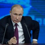 MOSCOW, Dec. 20, 2018 (Xinhua) -- Russian President Vladimir Putin speaks at his annual press conference in Moscow, Russia, Dec. 20, 2018. (Xinhua/Bai Xueqi/IANS) by .
