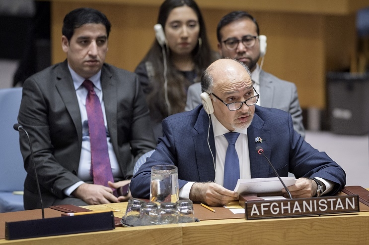 Afghanistan's Permanent Representative Mahmoud Saikal speaks at the United Nations Security Council meeting on the situation in Afghanistan on Monday, Dec. 17, 2018. (Photo: UN/IANS) by .