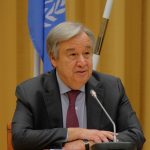 STOCKHOLM, Dec. 14, 2018 (Xinhua) -- UN Secretary-General Antonio Guterres attends a press conference in Stockholm, Sweden, on Dec. 13, 2018. The week-long Yemen peace talks concluded in Sweden on Thursday, during which, constructive progress was made for the upcoming talks. (Xinhua/Rob Schoenbaum/IANS) by .