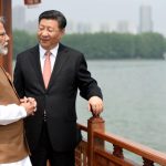 Wuhan: Prime Minister Narendra Modi and Chinese President Xi Jinping inside a house boat, in Wuhan on April 28, 2018. (Photo: IANS/PIB) by .