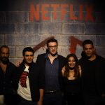 Mumbai: Actors Mahesh Balraj, Radhika Apte, Manav Kaul, producers Vikramaditya Motwane and Kilian Kerwin at the black carpet premiere of horror series "Ghoul" in Mumbai on Aug 21, 2018.(Photo: IANS) by .