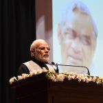 New Delhi: Prime Minister Narendra Modi addresses at the release of commemorative coins in the honour of Bharat Ratna Atal Bihari Vajpayee, in New Delhi on Dec 24, 2018.(Photo: IANS/PIB) by .