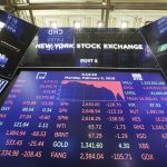 NEW YORK, Feb. 5, 2018 (Xinhua) -- An electronic screen displaying trading data is seen at the New York Stock Exchange in New York, the United States, on Feb. 5, 2018. U.S. stocks closed sharply lower on Monday, with the Dow plummeting 4.60 percent, as the market took a heavy hit from panic sales. (Xinhua/Wang Ying/IANS) by .