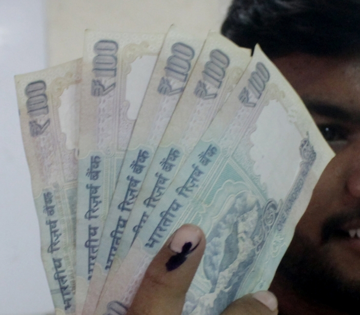 100 rupee notes. (File Photo: IANS) by .