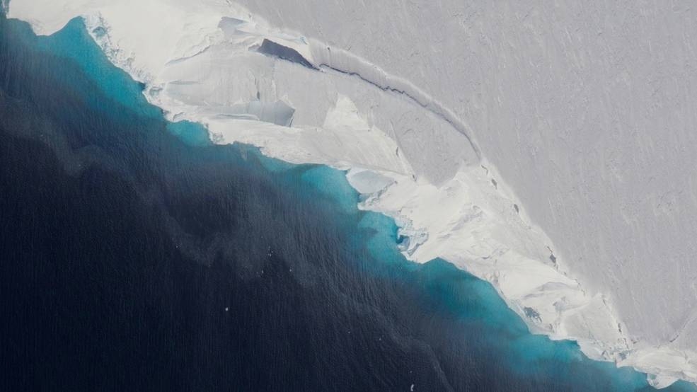 NASA scientists have discovered a gigantic cavity -- almost 300 metres tall -- growing at the bottom of Thwaites Glacier in West Antarctica, indicating how fast global sea levels will rise in response to climate change. (Photo Credit: NASA) by .