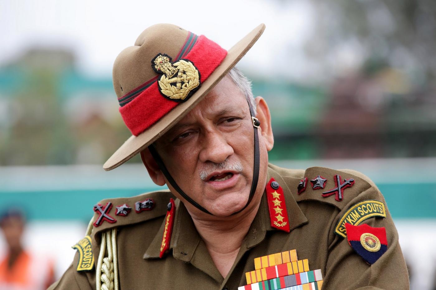 Pathankot: Indian Army chief General Bipin Rawat addresses during 'Year of Disabled Soldiers in Line of Duty' programme at Mamun military station in Punjab's Pathankot on Nov 12, 2018. (Photo: IANS) by .