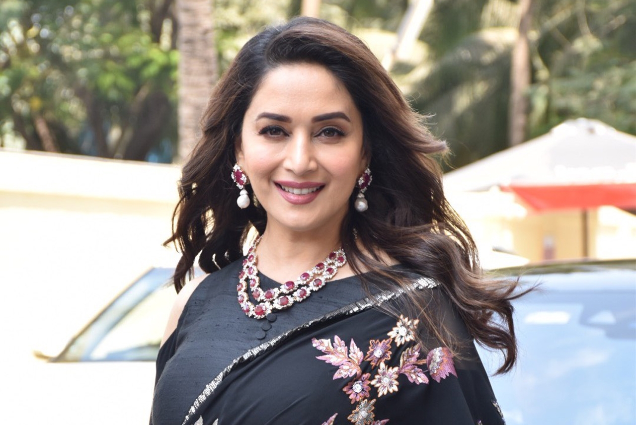 Mumbai: Actress Madhuri Dixit at the teaser launch of their upcoming film "Kalank" in Mumbai, on March 12, 2019. (Photo: IANS) by .