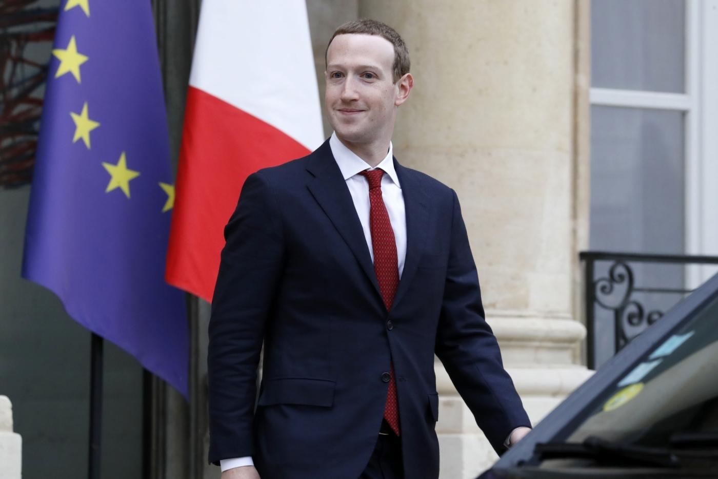 PARIS, May 10, 2019 (Xinhua) -- Facebook CEO Mark Zuckerberg leaves the Elysee Palace after a meeting with French President Emmanuel Macron in Paris, France, on May 10, 2019. (Xinhua/Jack Chan/IANS) by .