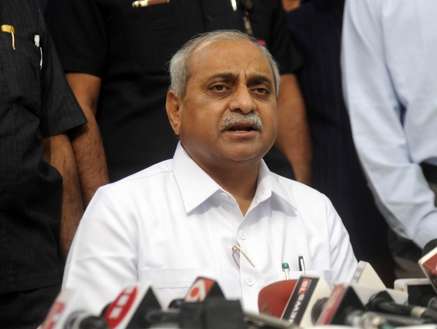 Gandhinagar: Gujarat Deputy Chief Minister Nitin Patel talks to the press after assuming charge as a cabinet minister in Gandhinagar on Dec 31, 2017. He assumed charge, shortly after Shah made the promise to the seven-time MLA who revolted after the portfolios of Finance, Petrochemicals and Urban Development were snatched from him and he was given ministries of lesser importance, including Health and Family Welfare. (Photo: IANS) by .