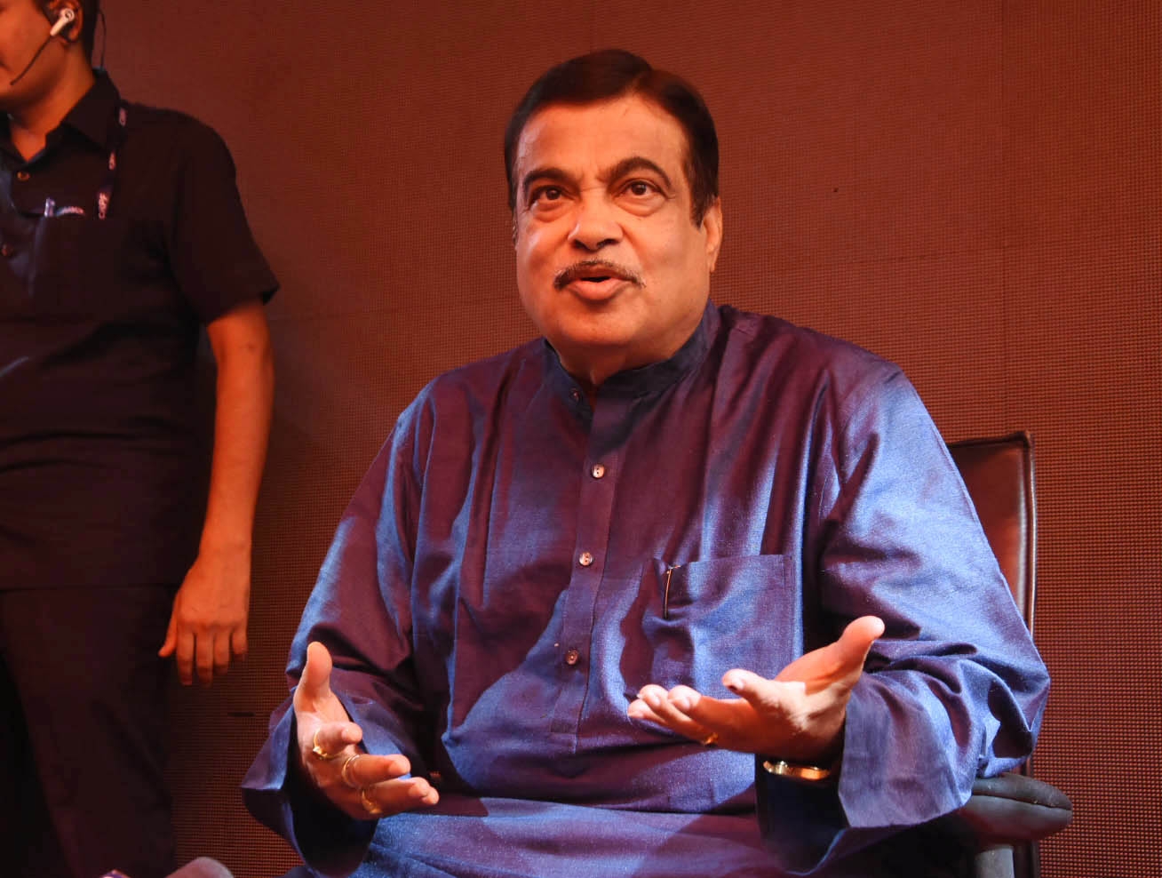 Nagpur: Union Minister Nitin Gadkari addresses a press conference, in Nagpur, on May 23, 2019. (Photo: IANS) by .