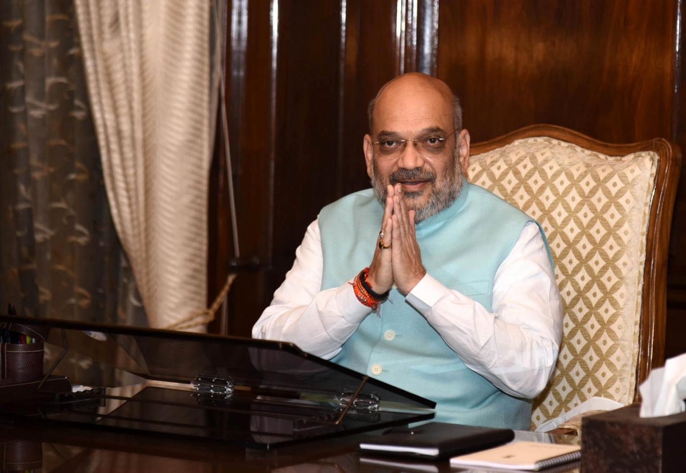 New Delhi: Amit Shah takes charge as the Union Minister for Home Affairs, in New Delhi on June 1, 2019. (Photo: IANS/PIB) by .