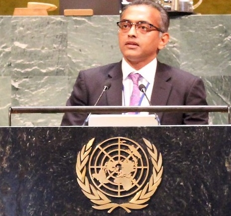 Nagaraj Naidu, India's Deputy Permanent Representative to the United Nations. (Photo: India Mission/IANS) by .