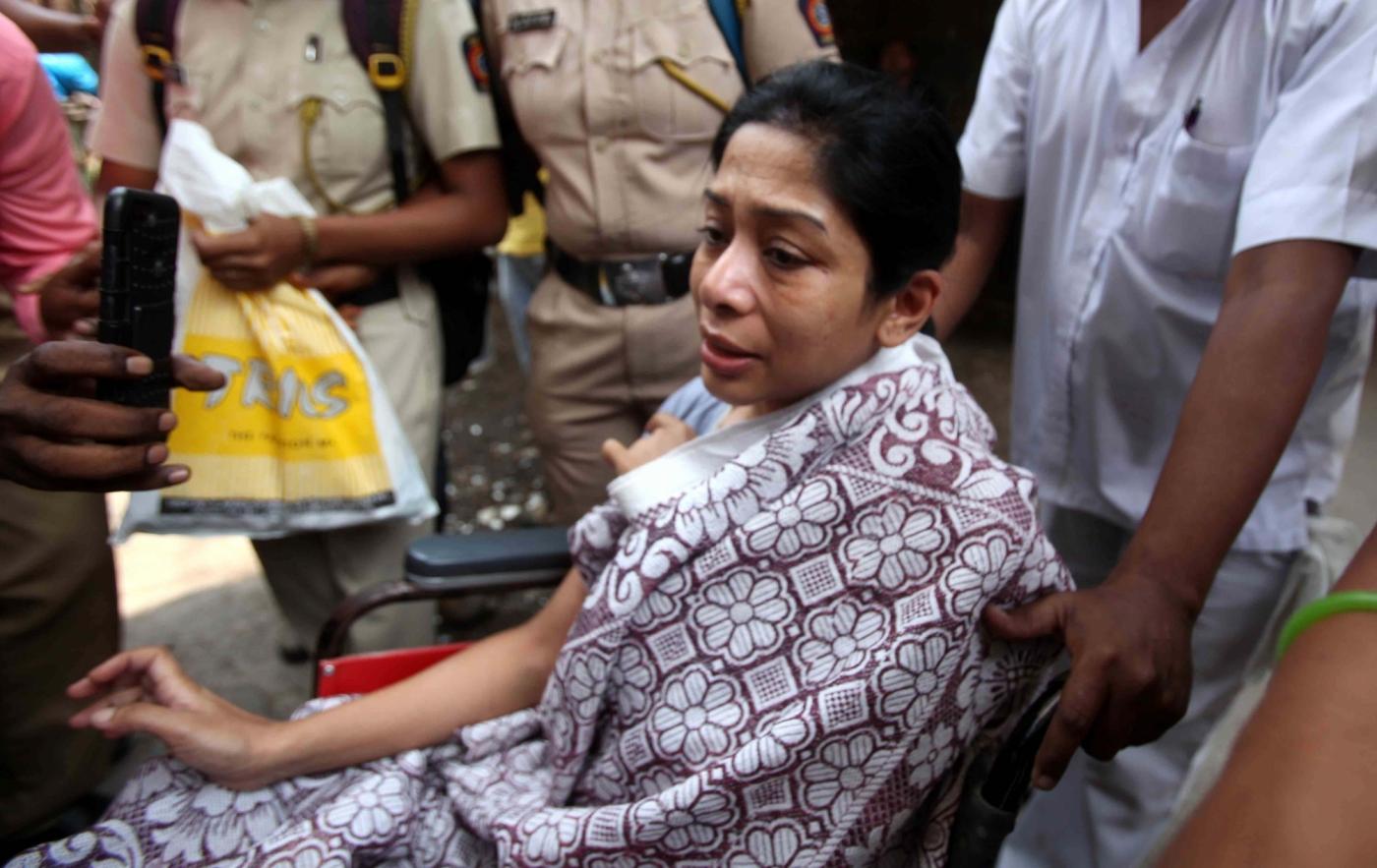 Mumbai: Former INX Media chief Indrani Mukerjea after being discharged from Sir J.J. Hospital, in Mumbai on April 11, 2018. Indrani - in custody since August 2015 as one of the prime accused in the April 2012 disappearance and subsequent murder of her 24-year old daughter Sheena Bora - underwent a brain MRI scan and other tests after she was rushed to the hospital here due to an alleged drug overdose. (Photo: IANS) by .