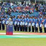 Leeds: Team India stands for the national anthem ahead of the 44th match of World Cup 2019 against Sri Lanka at Headingley Stadium in Leeds, England on July 6, 2019. (Photo: Surjeet Yadav/IANS) by .