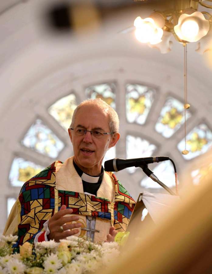 Bengaluru: The 105th Archbishop of Canterbury Justin Welby conducts the holy communion mass and shares the sermon at St. Marks Cathedral in Bengaluru on Sep 4, 2019. (Photo: IANS) by .