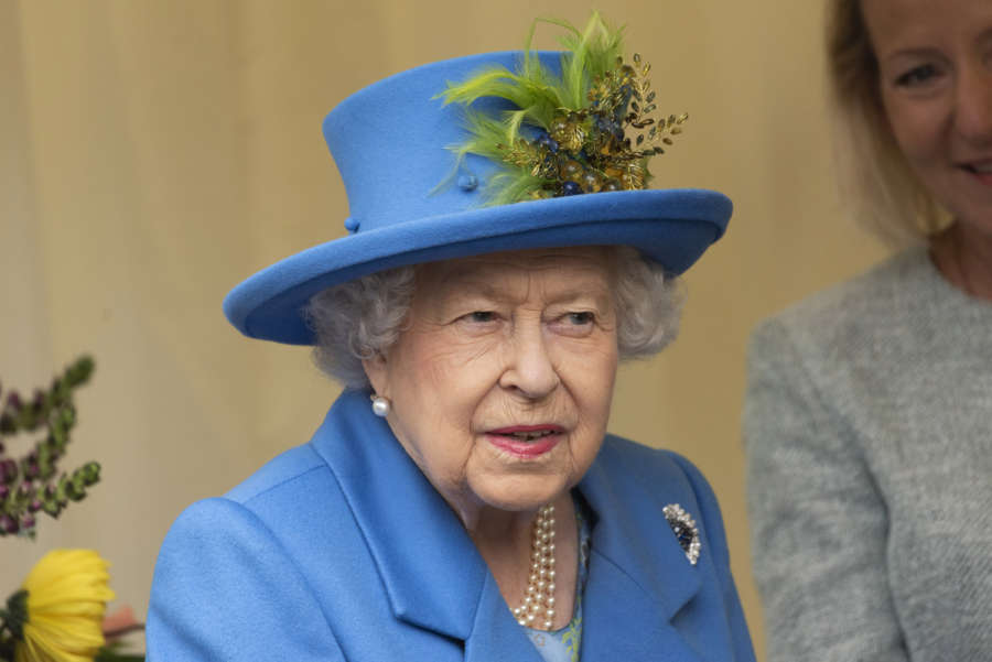 LONDON, Oct. 12, 2019 (Xinhua) -- British Queen Elizabeth II visits Haig Housing Trust to officially open their new housing development in Morden for armed forces veterans and the ex-service community in London, Britain, on Oct. 11, 2019. The new development of almost 70 homes will provide tailored accommodation for severely wounded and disabled veterans. (Photo by Ray Tang/Xinhua/IANS) by Han Yan.