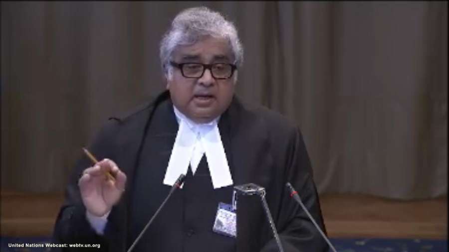 The Hague: A screengrab of Advocate Harish Salve as he speaks at the International Court of Justice during a public hearing in the case of Kulbhushan Jadhav, the alleged Indian spy sentenced to death by a Pakistani military court in The Hague, Netherlands on May 15, 2017. (Photo: IANS/UN) by .