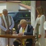 Trump signs visitor's book at Sabarmati Ashram, thanks 'friend' Modi for 'wonderful visit' by .