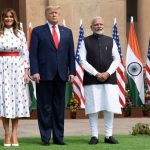 New Delhi: Prime Minister Narendra Modi receives US President Donald Trump and First Lady Melania Trump at the Hyderabad House in New Delhi on Feb 25, 2020. (Photo: IANS/PIB) by .