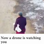 A video is doing the rounds on the internet in which Chinese officials in rural areas are creatively using drones to make sure local residents don't gather together without wearing masks during the nationwide battle against the #coronavirus. In the viral video, residents of a village in Inner Mongolia are startled when they hear a disembodied voice from a hovering drone admonishing them for not wearing face masks outside. by .