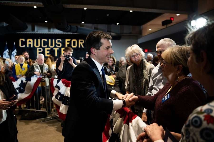 Pete Buttigieg, the mayor of South Bend, Indiana, who is running for the Democratic Party nomination for president campaigns in Iowa. (Photo: Buttigieg Facebook) by .