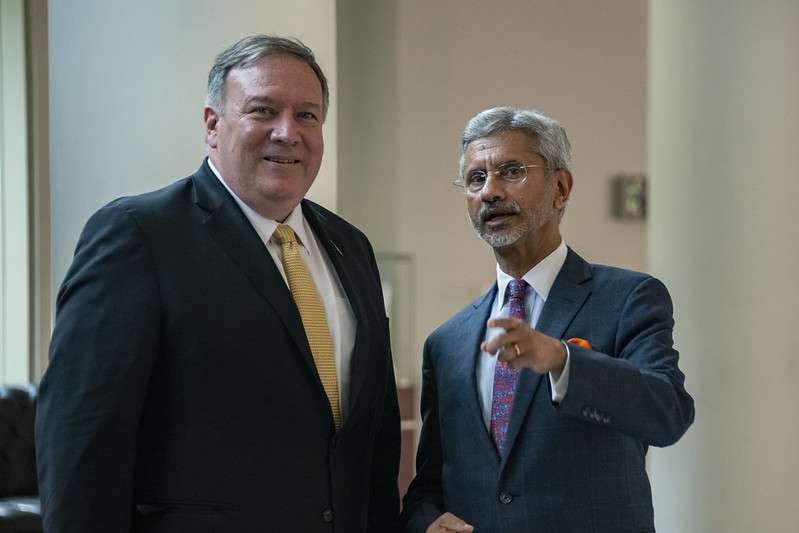 External Affairs Minister S. Jaishankar and United States Secretary of State Mike Pompeo. (File photo: State Dept./IANS) by .