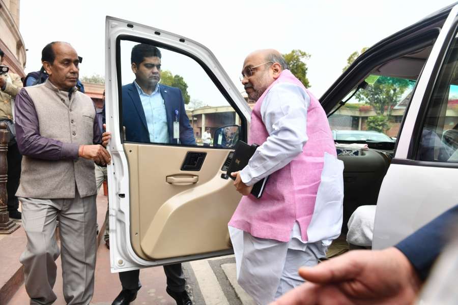 New Delhi: Union Home Minister Amit Shah arrives at Parliament in New Delhi on March 5, 2020. (Photo: IANS) by .