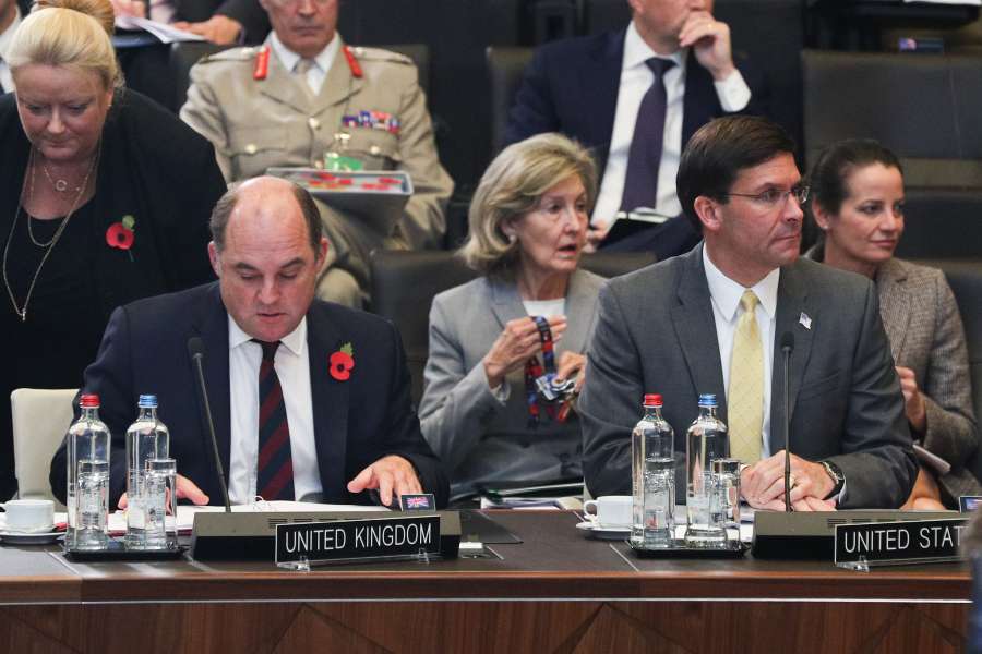 （国际）北约国防部长会议在比利时首都布鲁塞尔继续进行 by .