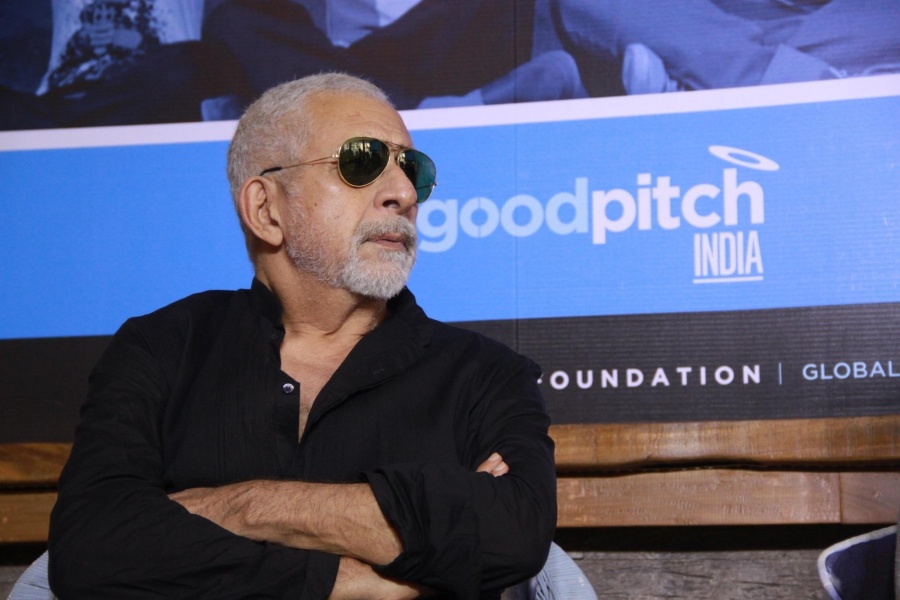 Mumbai: Actor Naseeruddin Shah during a press announcement for 'Films For Change' initiative organised by Good Pitch India in Mumbai on March 14, 2018. (Photo: IANS) by .