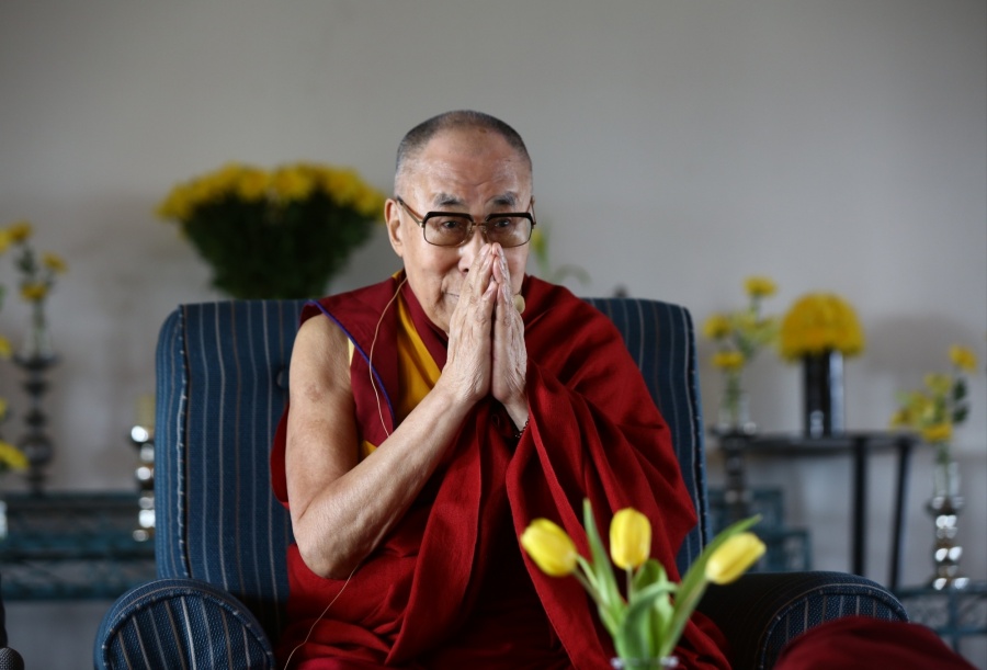 New Delhi: Tibetan spiritual leader the Dalai Lama during an interactive session in New Delhi on Sep 21, 2019. (Photo: Bidesh Manna/IANS) by .