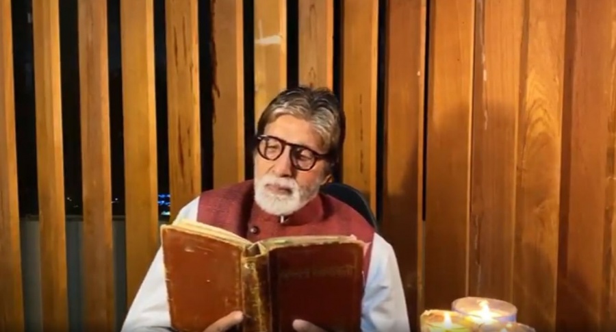 Big B recites father Harivansh Rai Bachchan's poem on hope. by .
