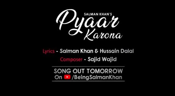 'Pyaar Karona': Salman Khan comes up with a song on coronavirus. by .