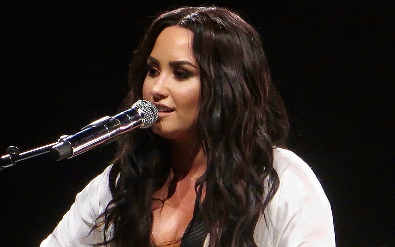 Singer Demi Lovatos. by .