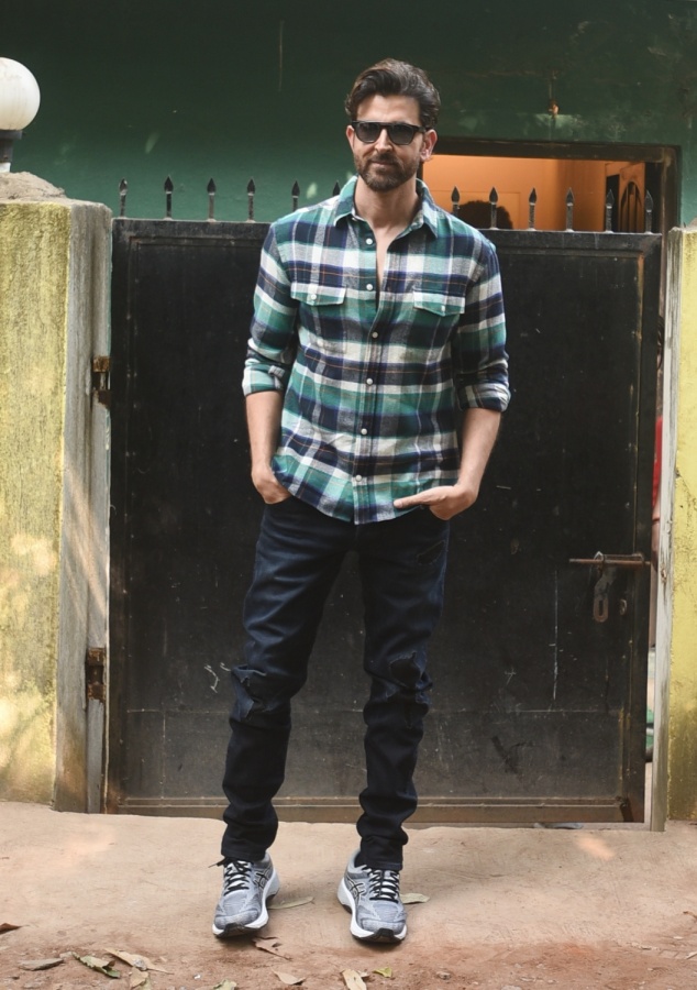 Mumbai: Actor Hrithik Roshan seen at Versova, in Mumbai on Dec 11, 2019. (Photo: IANS) by .