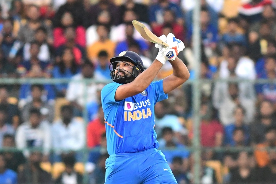 Bengaluru: India's Rohit Sharma in action during the third and final ODI match between India and Australia, at M. Chinnaswamy Stadium in Bengaluru on Jan 19, 2020. (Photo: IANS) by .