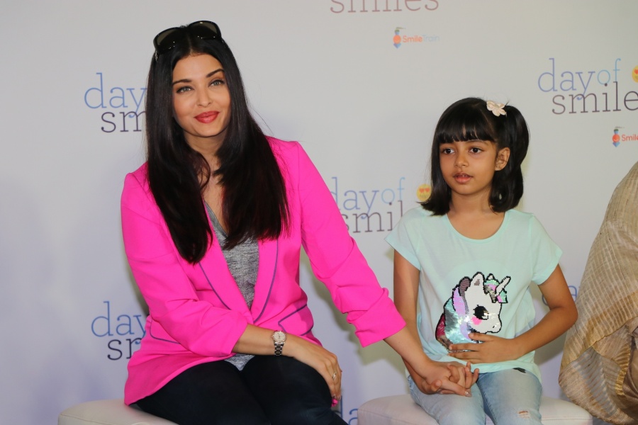 Mumbai: Actress Aishwarya Rai Bachchan along with her daughter Aaradhya Bachchan celebrated 'Day Of Smile' on her late father's birthday, in Mumbai on Nov 20, 2019. (Photo: IANS) by .