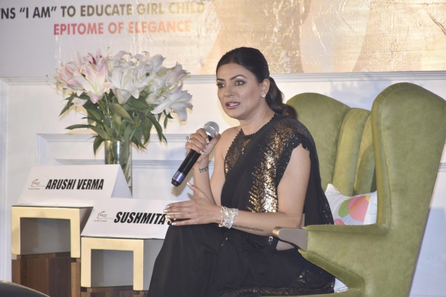 Amritsar: Actress Sushmita Sen during an interactive session organised by FICCI Ladies Organisation (FLO) on the occasion of Mother's Day, in Amritsar on May 11, 2019. (Photo: IANS) by .