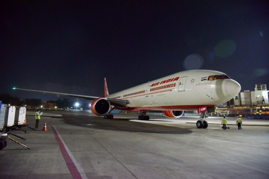 The Air India flight from London to Mumbai with 329 passengers. by .