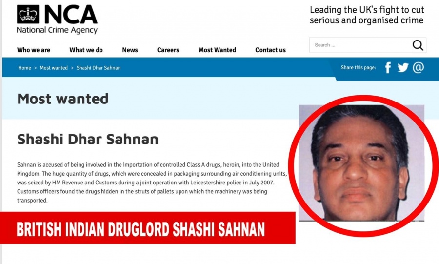UK's most wanted: India-born Sahnan runs much bigger drug operations than D-company in Europe. by .