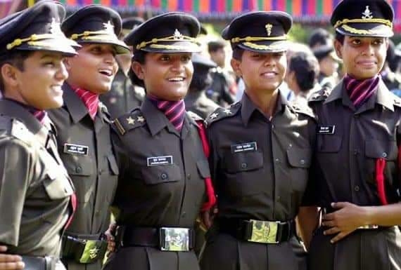 Indian Army women officers. by .