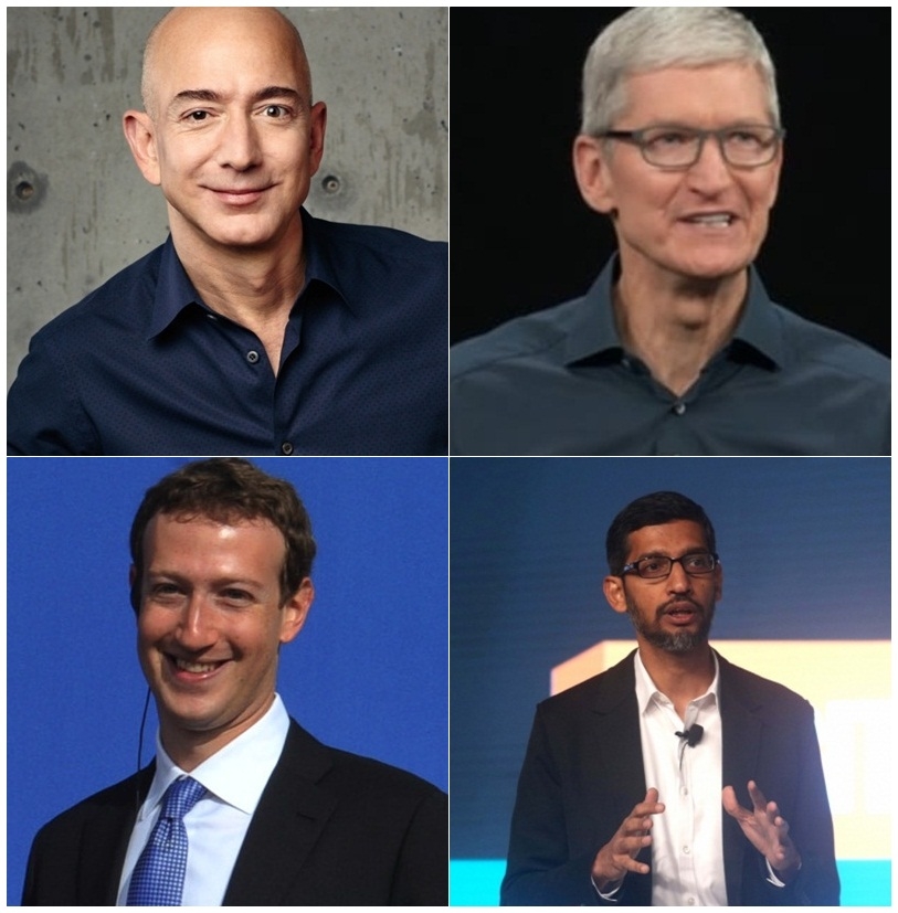 US panel to now grill Bezos, Cook, Zuckerberg, Pichai on July 29. by .