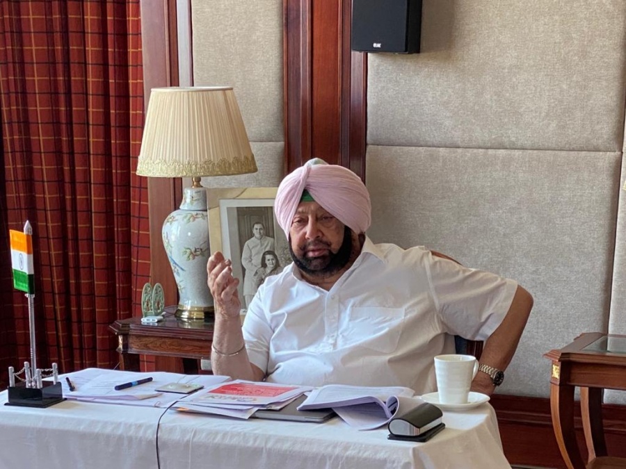 Punjab Chief Minister Captain Amarinder Singh. by .